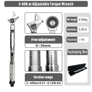 Convertible Head Torque Wrench, Model SN-2060K